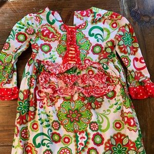 Castles and Crowns Christmas Ruffle Dress size 4/5